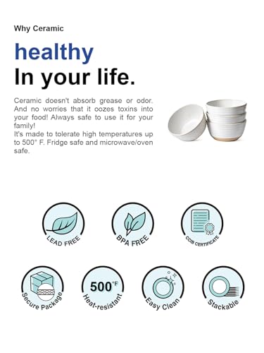 Cereal Bowls Set of 4 (4 Count)
