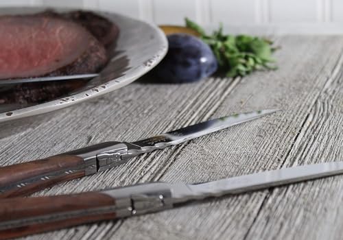 Laguiole Connoisseur Rosewood Steak Knives (4 Count)