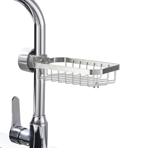 Sponge Holder Over Faucet Kitchen Sink Caddy Organizer