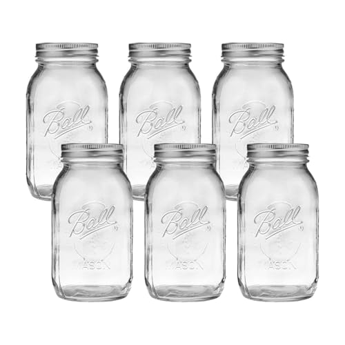 Regular Mouth Glass Mason Jars with Lids and Bands (176.3698 Count)
