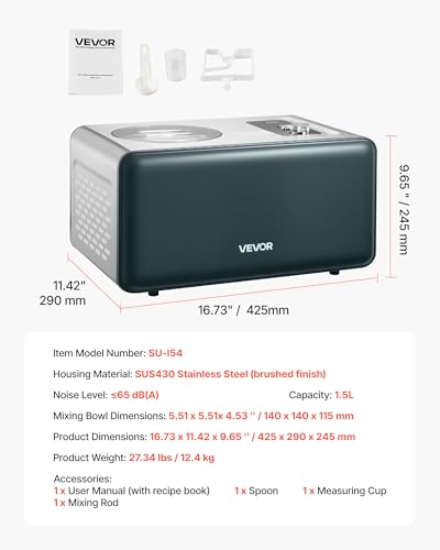 Automatic Ice Cream Maker with Built