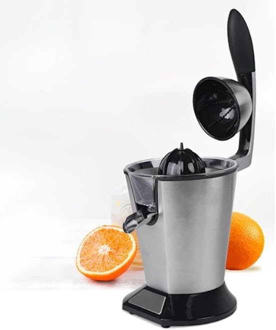 DRINKPOD Premium Electric Orange Juicer | Stainless Steel Citrus Squeezer With New Ultra-Powerful Motor and Soft Grip Handle for Effortless Juicing, Auto Shutoff, Dishwasher-safe Parts, Pulp Control - Culinary Roots