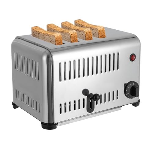 4 Slice Toaster with Wide Slots Commercial Toasters for Restaurant Pop