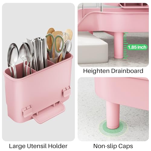 Expandable Dish Drying Rack for Small Kitchen Counter