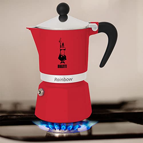 Rainbow Moka Pot in Red (3 Count)