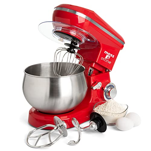 Stand Mixer 6 Speed Electric Mixer With 5.5 Quart Stainless Steel Mixing Bowl