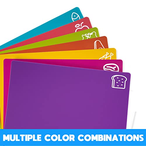 7 Pieces Flexible Cutting Boards (7 Count)