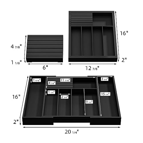 Utensil Organizer Silverware Tray for Drawer