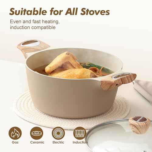Ceramic Nonstick Stock Pot with Lid