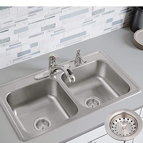 2 Pack Kitchen Sink Basket Strainer and Stopper (2 Count)