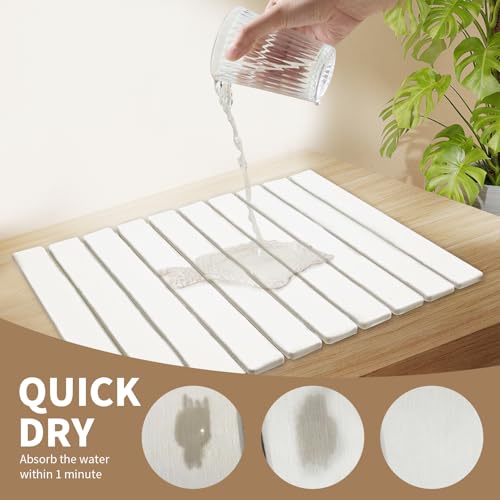 Large Stone Dish Drying Mat for Kitchen Counter