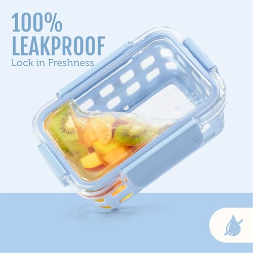 Duraglass 3.4 Cup Glass Meal Prep Containers (5 Count)