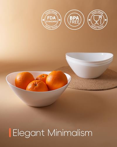 43 OZ Oval Serving Bowl Set of 4 (4 Count)