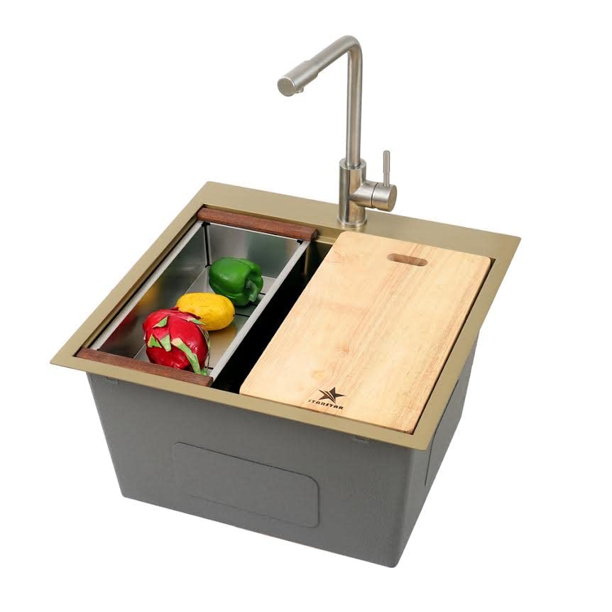 Stainless Steel Colander For Workstation Kitchen Sink