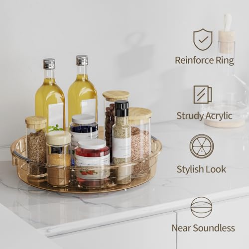 3 Pack Lazy Susan Organizer Turntable for Cabinet (3 Count)