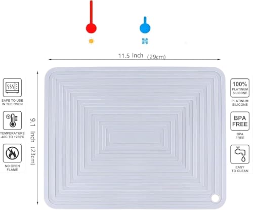 Silicone Trivets Mats Set 2 for Hot Dishes (2 Count)