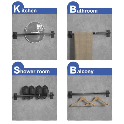 Adjustable AdhesiveTowel Bar 2 Pack