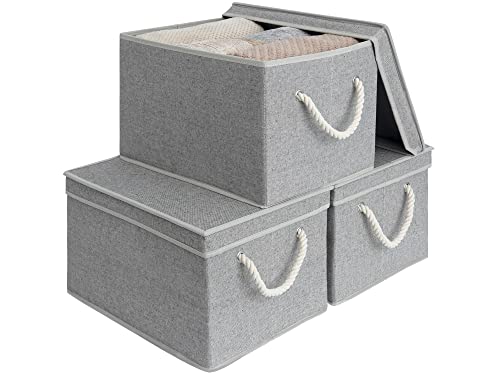 Storage Bins with Lids (3 Count)