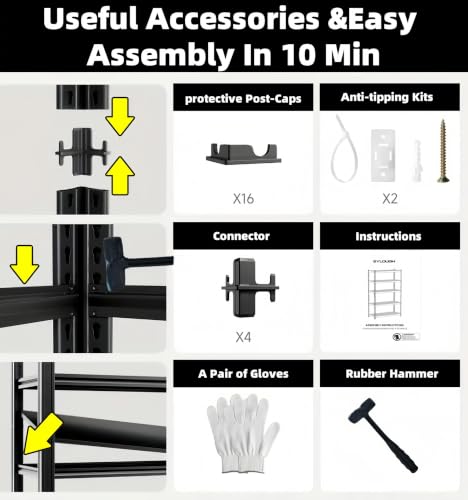 5 Tier Heavy Duty Garage Shelving