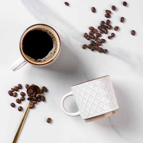 6 OZ Stackable Coffee Mugs Set of 4 (4 Count)