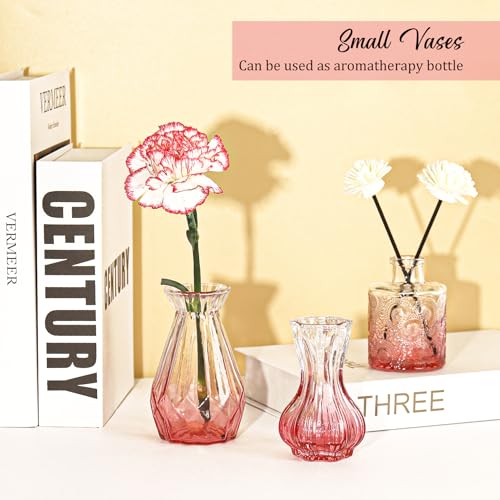 Set of 36 Glass Bud Vases Small Flower Vases for Centerpieces (36 Count)