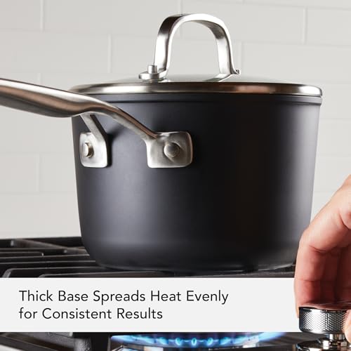 Hard Anodized Induction Sauce Pan with Lid