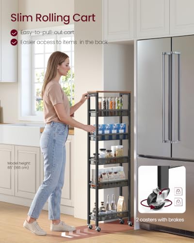 6 Tier Utility Rolling Laundry Cart