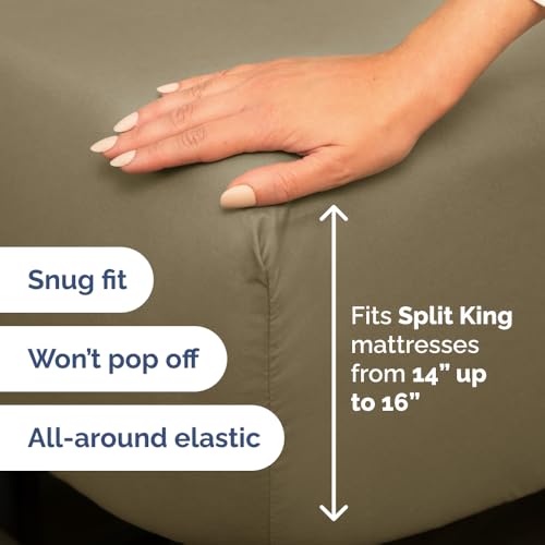 Flex Top Split Head King 4 Piece Sheet Set