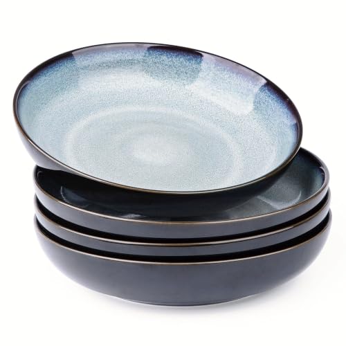 9.0" Ceramic Pasta Bowls Set of 4 (4 Count)