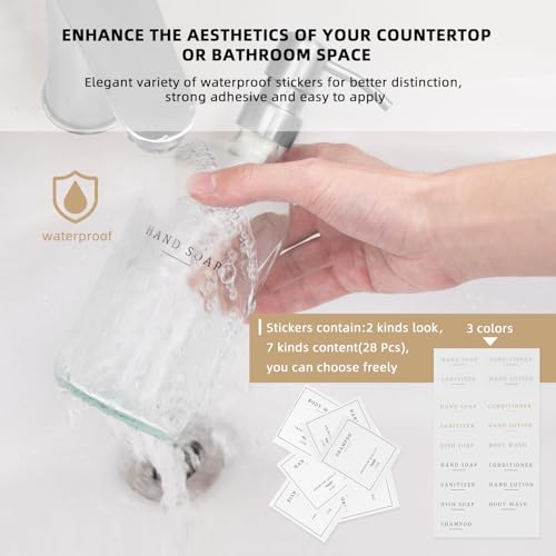Glass Soap Dispenser (2 Count)