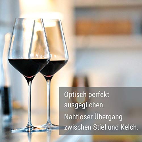 Quatrophil Red Wine Glasses Crystal (6 Count)
