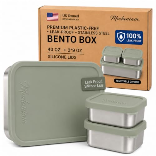 Flexibento Leak Proof 40 OZ Stainless Steel Lunch Box