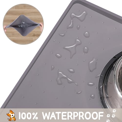 Silicone Cat & Dog Food Mat for Floors Waterproof