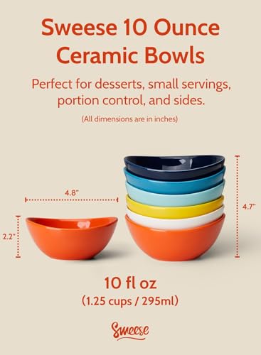 10 oz Small Porcelain Bowls (6 Count)