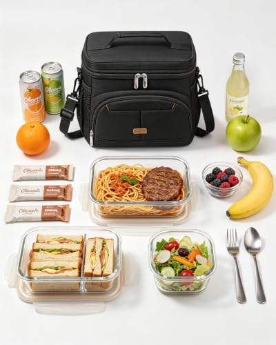 Lunch Box for Men Women Insulated Lunch Tote Cooler Bag Lunchbox