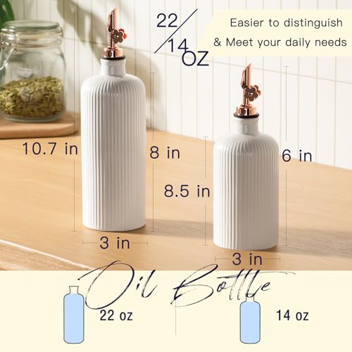 Olive Oil Dispenser Bottle Set of 2 (2 Count)
