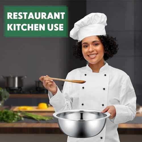 20 Pcs Stainless Steel Mixing Bowls Bulk (20 Count)