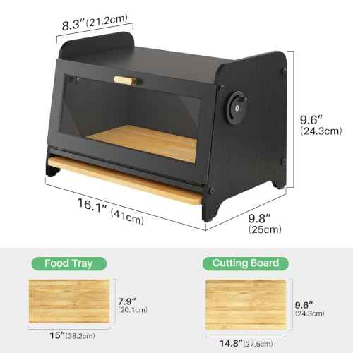 Bread Box for Kitchen Countertop