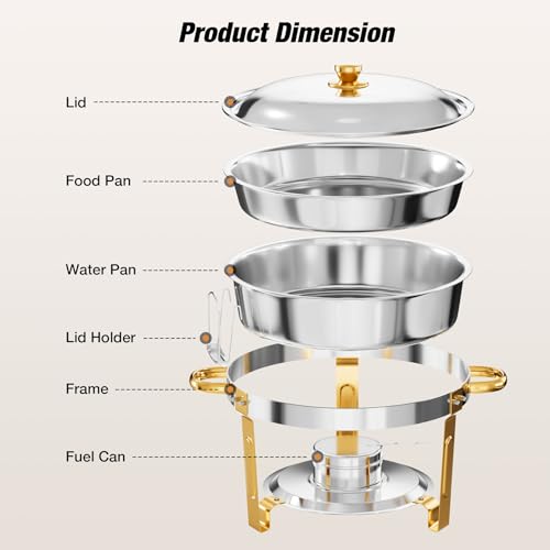 Round Chafing Dishes for Buffet