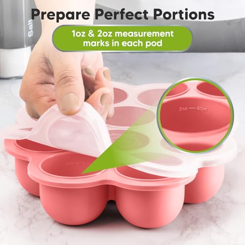 Silicone Food Freezer Trays with Lid