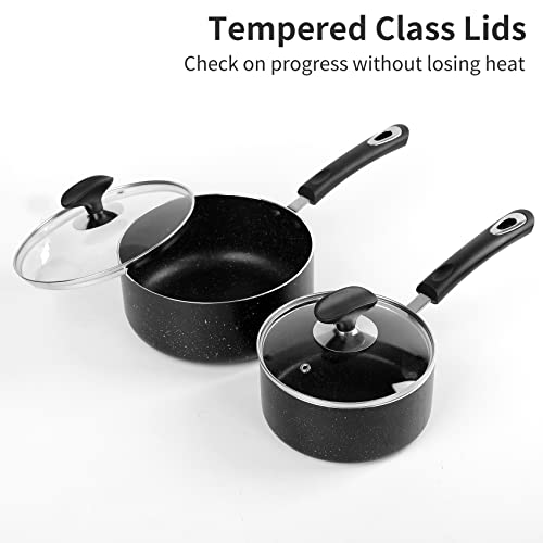 Nonstick Saucepan Set (2 Count)