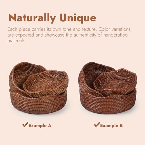 Rattan Bread Basket (2 Count)