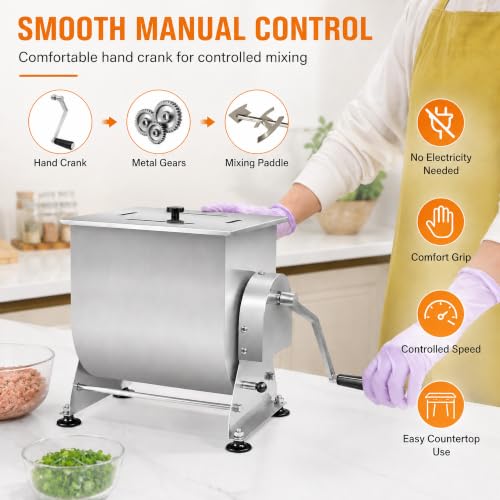 35 lb Manual Meat Mixer