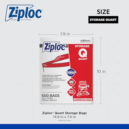 Ziploc Storage Bags (500 Count)