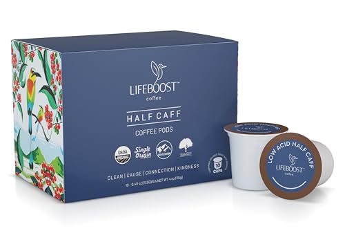 Half Caff Low Acid Coffee K Cups (10 Count)