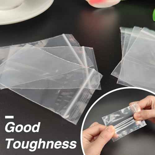200Pcs 3 x 4 inch Small Plastic Zip Bags (200 Count)