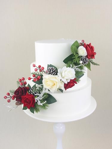 3Pcs Premade Cake Flowers (3 Count)