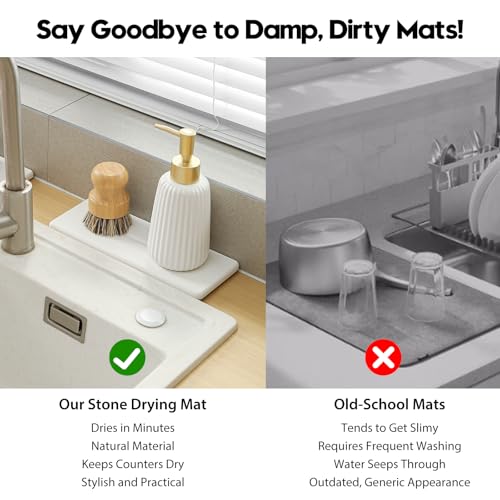 2 Pack Diatomite Stone Sink Tray (2 Count)