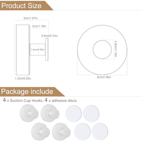 Suction Cup Hooks for Shower