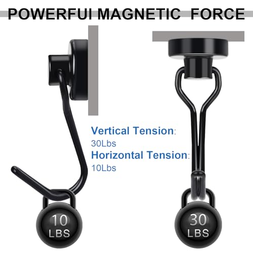 Swivel Swing Magnetic Hooks (12 Count)